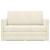 Pat canapea Crem 124 x 204 x 61 cm Catifea GartenMobel Dekor