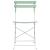 Scaun pliabil pentru grădină 2 pcs Verde 42 x 46 x 82cm Oțel GartenMobel Dekor