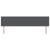 Tăblie cap cu headboard Gri închis 200 cm Piele artificială GartenMobel Dekor