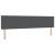 Tăblie cap cu headboard Gri închis 200 cm Piele artificială GartenMobel Dekor