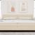Tăblie cap cu headboard Crem 200 cm Piele artificială GartenMobel Dekor