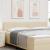 Tăblie cap cu headboard Crem 200 cm Piele artificială GartenMobel Dekor