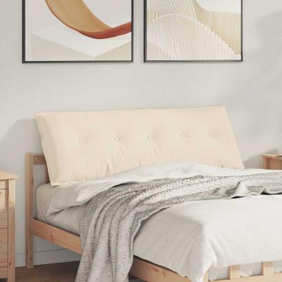 Perna pentru spate Bej 140 x 50 cm Țesătură din microfibră GartenMobel Dekor