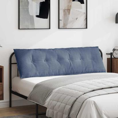 Perna pentru spate albastru 160 x 50 cm Țesătură din corduroy GartenMobel Dekor