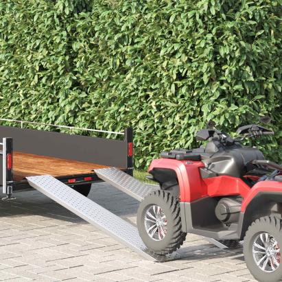 Rampă de Încărcare Argintiu 159 x 23 x 5 cm Oțel Galvanizat GartenMobel Dekor