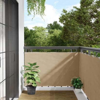 Prelată pentru balcon din țesătură oxford, 90x600cm, bej GartenMobel Dekor