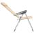 Scaune de camping pliante, 4 buc., crem, aluminiu GartenMobel Dekor