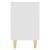 Noptiere cu picioare lemn masiv, 2 buc., alb, 40x30x50 cm GartenMobel Dekor
