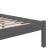 Cadru de pat, gri, 140x190 cm, lemn masiv de pin GartenMobel Dekor