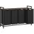 VASAGLE Cos rufe 4x40L, saci detasabili, raft superior si cadru metalic, 116x33x72 cm, maro si negru Household NewTrend