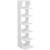 VASAGLE Raft de pantofi, pentru spatii inguste, 6 nivele, 30x26x110 cm, alb Household NewTrend