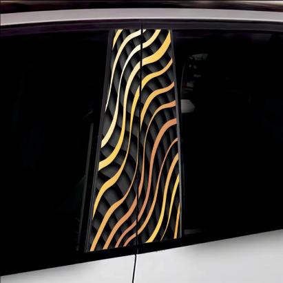 Set 2 stickere decorative pentru stalpii usilor, print autoadeziv de inalta rezolutie, dimensine 2 buc x 50 x 22 cm , cod: AVX-SSU-14 FAVLine Selection