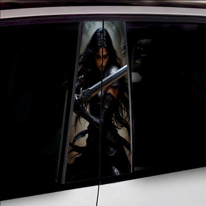 Set 2 stickere decorative pentru stalpii usilor, print autoadeziv de inalta rezolutie, dimensine 2 buc x 50 x 22 cm , cod: AVX-SSU-15 FAVLine Selection