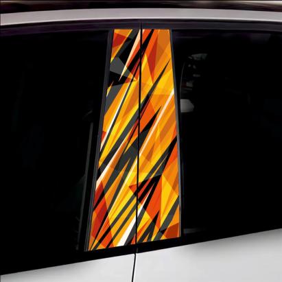 Set 2 stickere decorative pentru stalpii usilor, print autoadeziv de inalta rezolutie, dimensine 2 buc x 50 x 22 cm , cod: AVX-SSU-23 FAVLine Selection