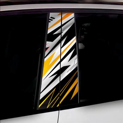 Set 2 stickere decorative pentru stalpii usilor, print autoadeziv de inalta rezolutie, dimensine 2 buc x 50 x 22 cm , cod: AVX-SSU-24 FAVLine Selection