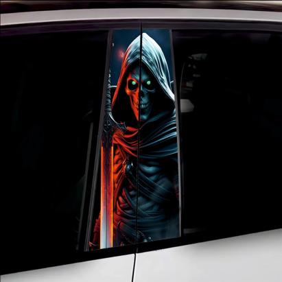 Set 2 stickere decorative pentru stalpii usilor, print autoadeziv de inalta rezolutie, dimensine 2 buc x 50 x 22 cm , cod: AVX-SSU-25 FAVLine Selection