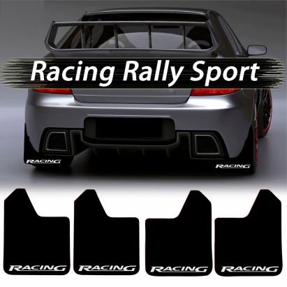 Set 4 Aparatori Noroi SPORT din cauciuc pentru autoturisme, universale,  model Racing, dimensiune 30 x 23cm FAVLine Selection