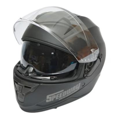 Casca moto integrala negru mat cu viziera transparenta si ochelari de soare, marimea L, model Arcane II FAVLine Selection