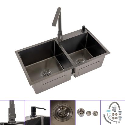 Leziter Chiuvetă din oțel inoxidabil Meria III Mobalis Homvera