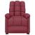 Fotoliu de masaj cu ridicare, roșu vin, material textil GartenMobel Dekor