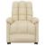 Fotoliu de masaj cu ridicare, crem, material textil GartenMobel Dekor