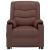 Fotoliu de masaj cu ridicare, maro, piele ecologică GartenMobel Dekor