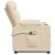 Fotoliu de masaj cu ridicare, crem, material textil GartenMobel Dekor