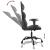 Scaun de gaming de masaj, negru și gri, piele ecologică GartenMobel Dekor