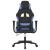 Scaun de gaming cu masaj, negru și albastru, material textil GartenMobel Dekor