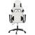 Scaun de gaming de masaj, alb și negru, piele ecologică GartenMobel Dekor