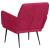 Fotoliu, roșu vin, 62x79x79 cm, catifea GartenMobel Dekor