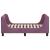 Cadru de pat pentru copii cu spătar Violet 70 x 140 cm Catifea GartenMobel Dekor