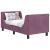 Cadru de pat pentru copii cu spătar Violet 70 x 140 cm Catifea GartenMobel Dekor