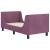 Cadru de pat pentru copii cu spătar Violet 70 x 140 cm Catifea GartenMobel Dekor