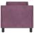 Cadru de pat pentru copii cu spătar Violet 70 x 140 cm Catifea GartenMobel Dekor
