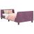 Cadru de pat pentru copii cu spătar Violet 90 x 190 cm Catifea GartenMobel Dekor