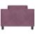 Cadru de pat pentru copii cu spătar Violet 90 x 190 cm Catifea GartenMobel Dekor