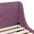 Cadru de pat pentru copii cu spătar Violet 90 x 190 cm Catifea GartenMobel Dekor