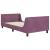Cadru de pat pentru copii cu spătar Violet 90 x 190 cm Catifea GartenMobel Dekor