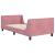 Cadru de pat pentru copii cu spătar Roz 90 x 200 cm Catifea GartenMobel Dekor