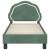 Cadru de pat pentru copii cu spătar Verde Mării 70 x 140 cm GartenMobel Dekor