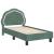 Cadru de pat pentru copii cu spătar Verde Mării 70 x 140 cm GartenMobel Dekor