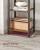 VASAGLE Raft cu 6 etaje, tip biblioteca, cadru metal si polite lemn, 30x40x187cm, industrial, maro rustic si negru Household NewTrend