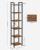 VASAGLE Raft cu 6 etaje, tip biblioteca, cadru metal si polite lemn, 30x40x187cm, industrial, maro rustic si negru Household NewTrend