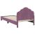 Cadru de pat pentru copii cu spătar Violet 80 x 200 cm Catifea GartenMobel Dekor