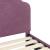 Cadru de pat pentru copii cu spătar Violet 80 x 200 cm Catifea GartenMobel Dekor
