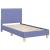 Cadru de pat pentru copii cu spătar Albastru Jeans 80 x 160 cm GartenMobel Dekor