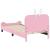 Cadru de pat pentru copii cu spătar Roz 90 x 190 cm PU GartenMobel Dekor