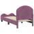 Cadru de pat pentru copii cu spătar Violet 70 x 140 cm Catifea GartenMobel Dekor