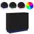 Bufet LED cu raft Stejar Negru 90 x 32 x 75 cm Lemn compozit GartenMobel Dekor